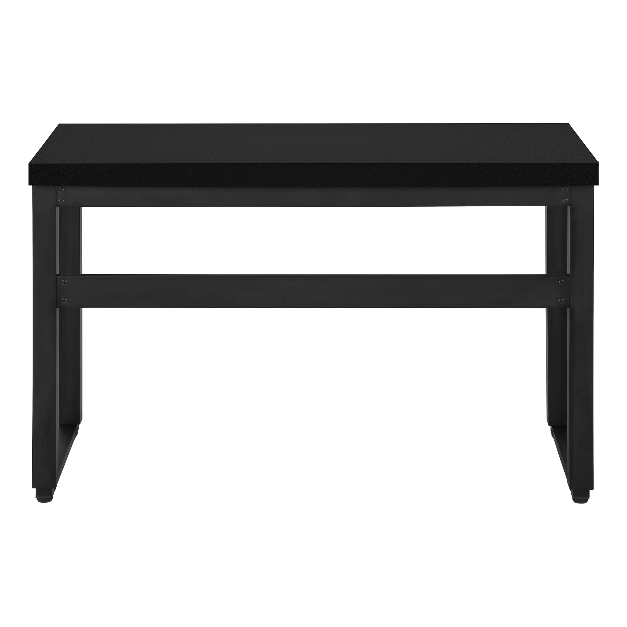 BUREAU D'ORDINATEUR - 48"L / NOIR / HAUTEUR AJUSTABLE/ METAL NOIR ( Meuble Mtl ) 
