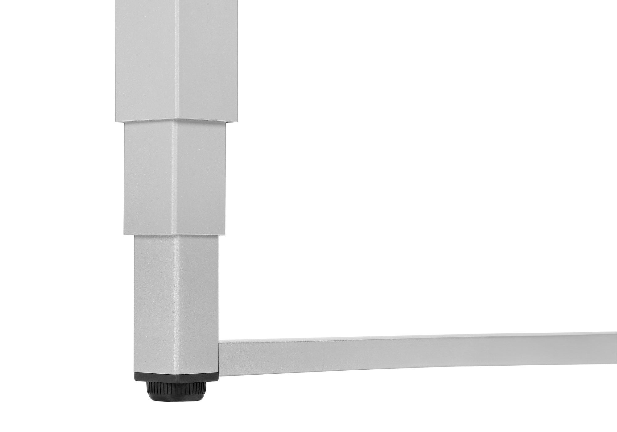 BUREAU D'ORDINATEUR - 48"L / BLANC / HAUTEUR AJUSTABLE/ METAL ARGENT ( Meuble Mtl ) 