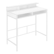 BUREAU D'ORDINATEUR - 48"L / BLANC / HAUTEUR DEBOUT BLANC ( Meuble Mtl ) 