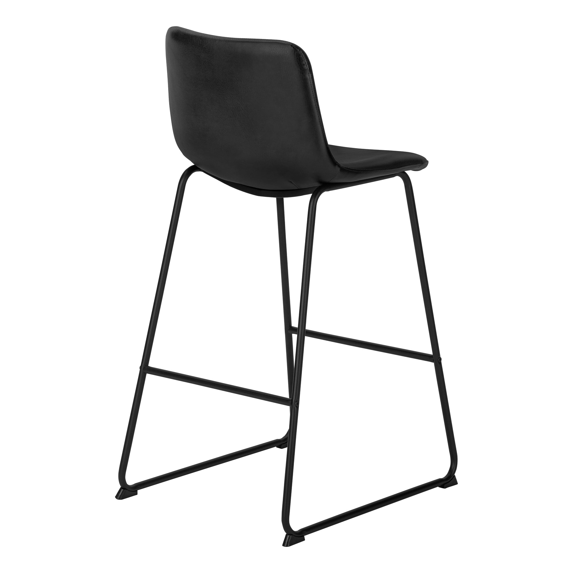 CHAISE DE BUREAU - SIMILI-CUIR NOIR / BUREAU DEBOUT 