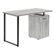 BUREAU D'ORDINATEUR - 48"L / GRIS ORIENTATION GAUCHE OU DROITE 