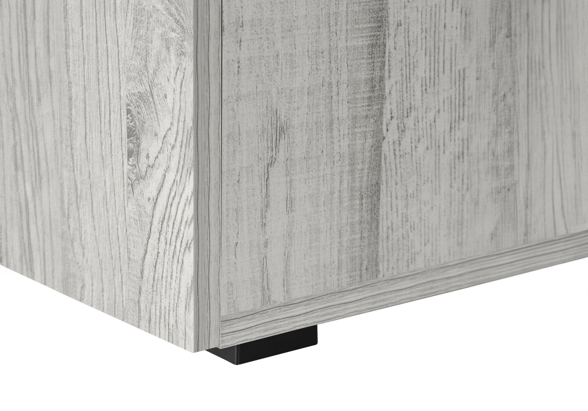 BUREAU D'ORDINATEUR - 48"L / GRIS ORIENTATION GAUCHE OU DROITE 