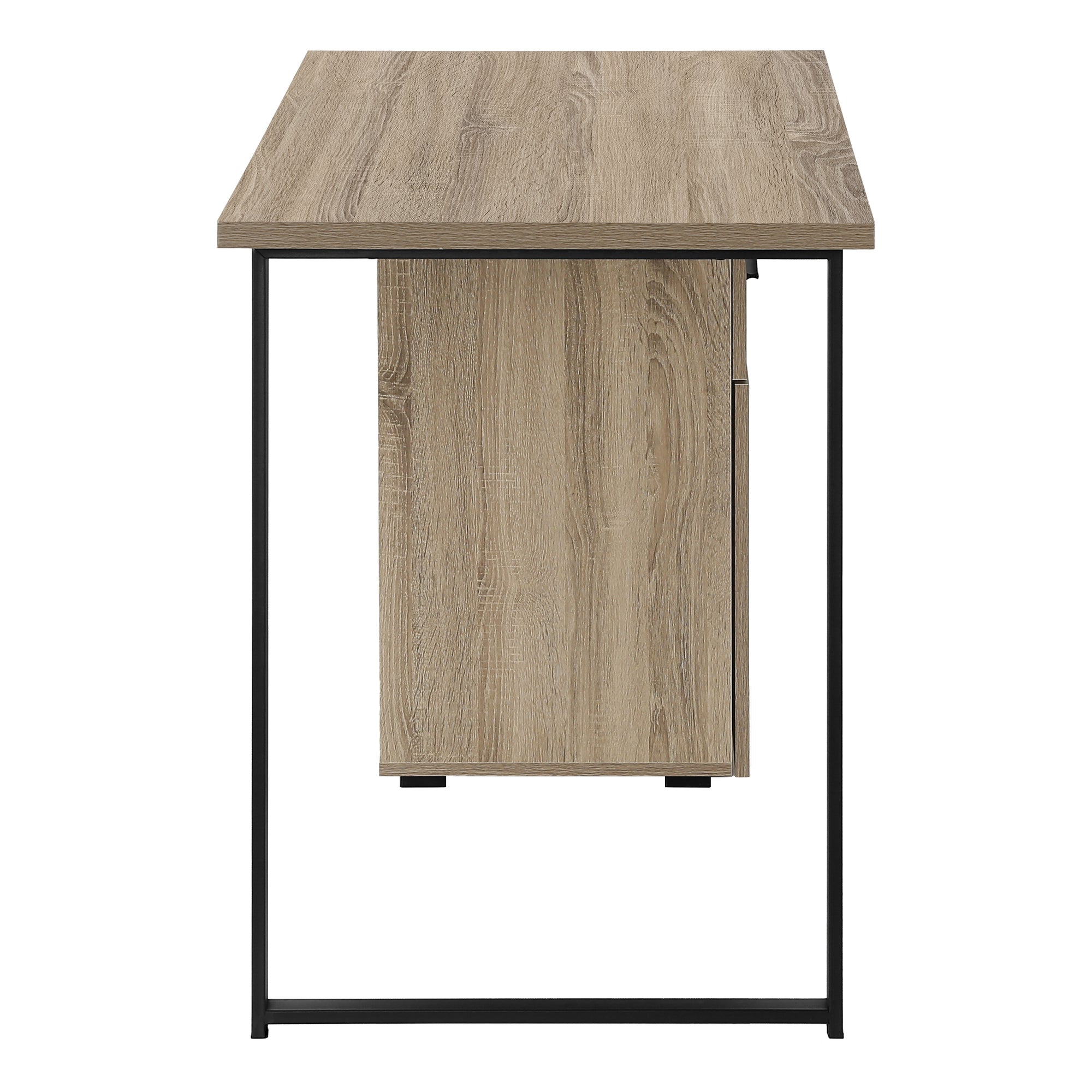 BUREAU D'ORDINATEUR - 48"L / TAUPE FONCÉ ORIENTATION GAUCHE OU DROITE ( Meuble Mtl ) 