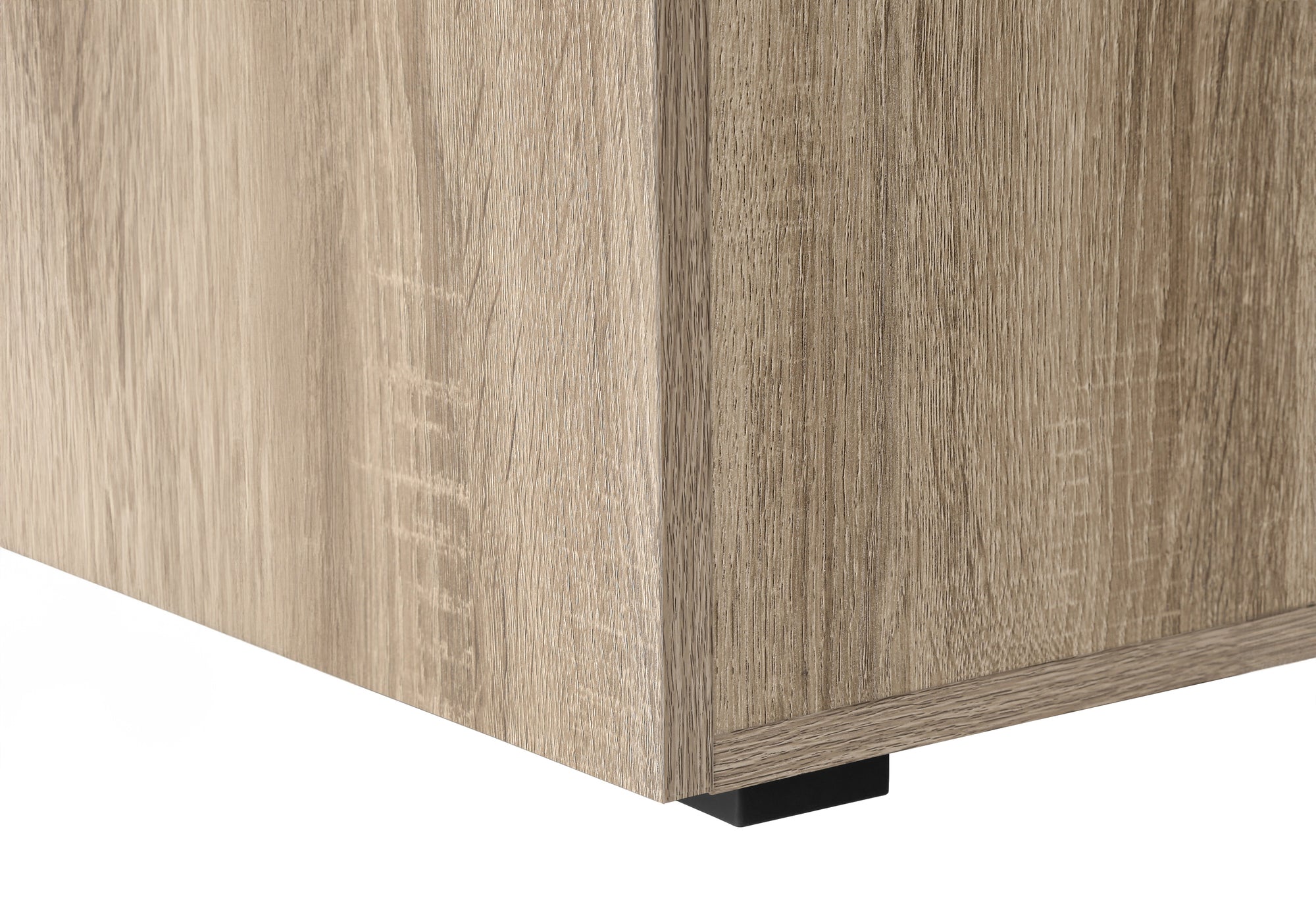 BUREAU D'ORDINATEUR - 48"L / TAUPE FONCÉ ORIENTATION GAUCHE OU DROITE ( Meuble Mtl ) 