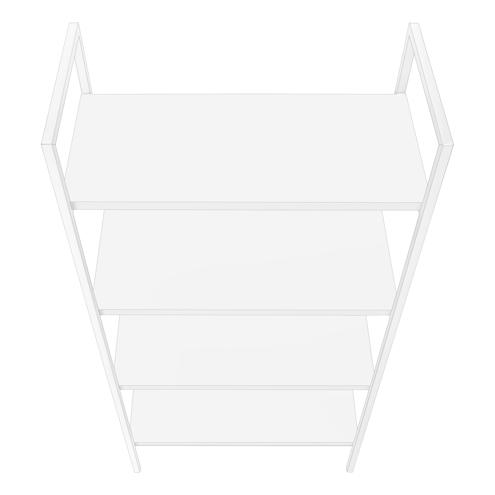 BIBLIOTHÈQUE - 48"H / BLANC / MÉTAL BLANC ( Meuble Mtl )