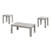 SET DE TABLE - SET 3PCS / GRIS INDUSTRIEL ( Meuble Mtl ) 
