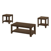 SET DE TABLE - 3PCS / NOYER FONCÉ ( Meuble Mtl ) 