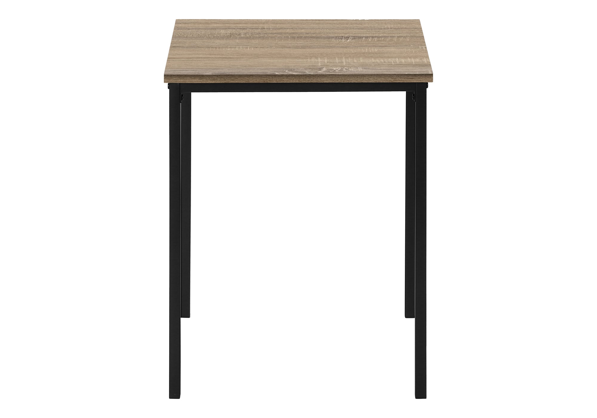 ENSEMBLE DE TABLE - ENSEMBLE 3PCS / TAUPE FONCÉ / MÉTAL NOIR