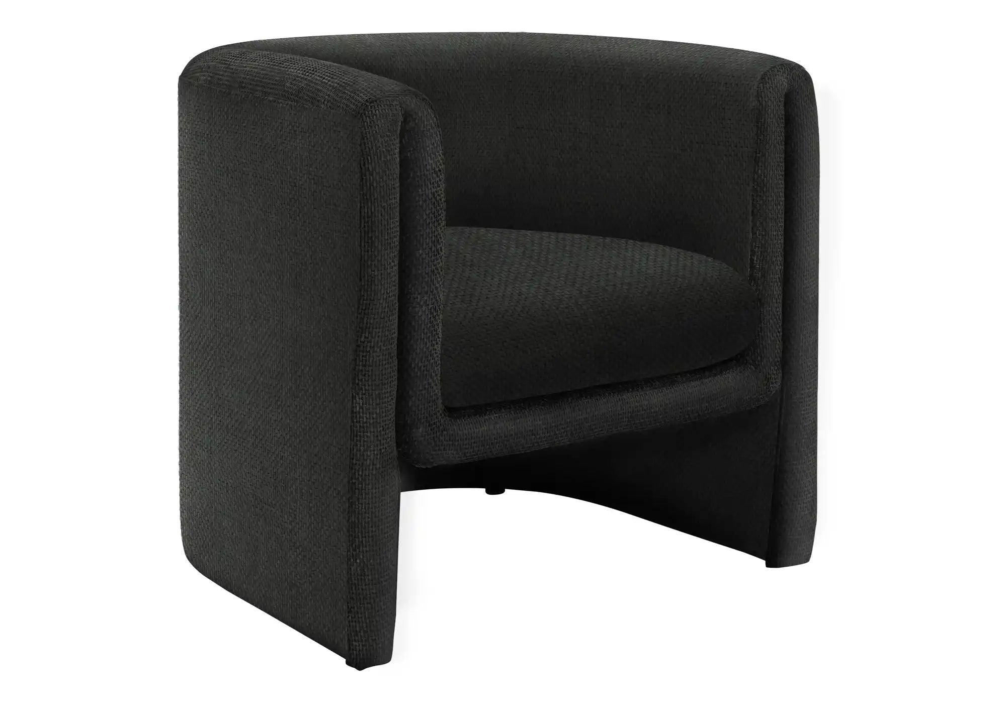 Fauteuil d'Appoint Tonneau 29 po en Tissu Bleu