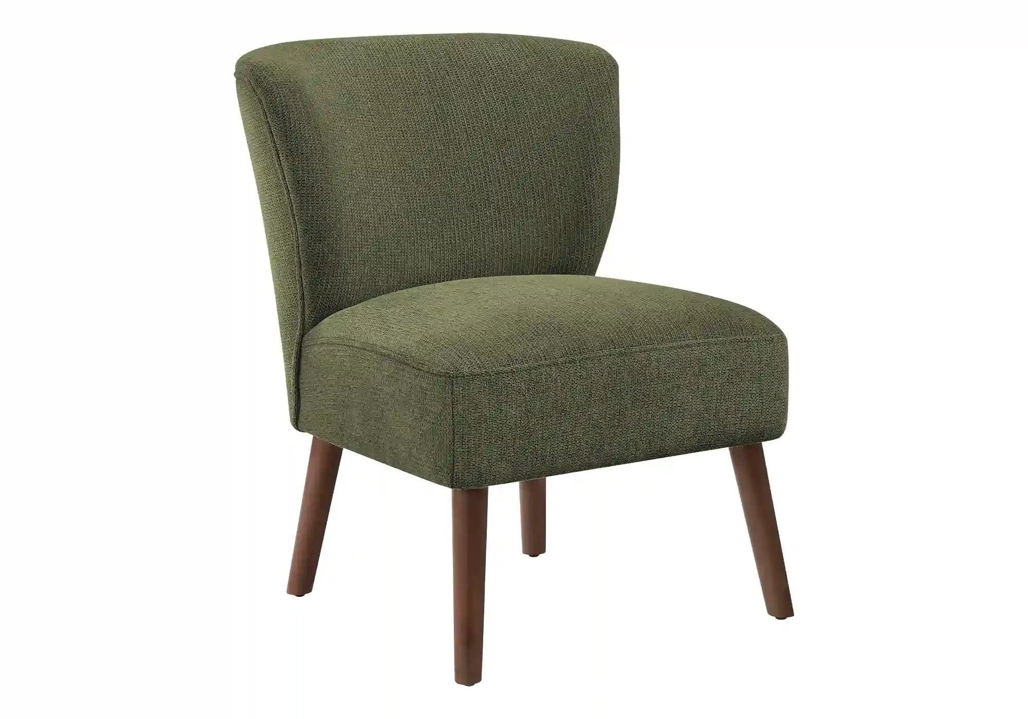Chaise d'Appoint Brun Clair sans Bras et Pieds Noyer