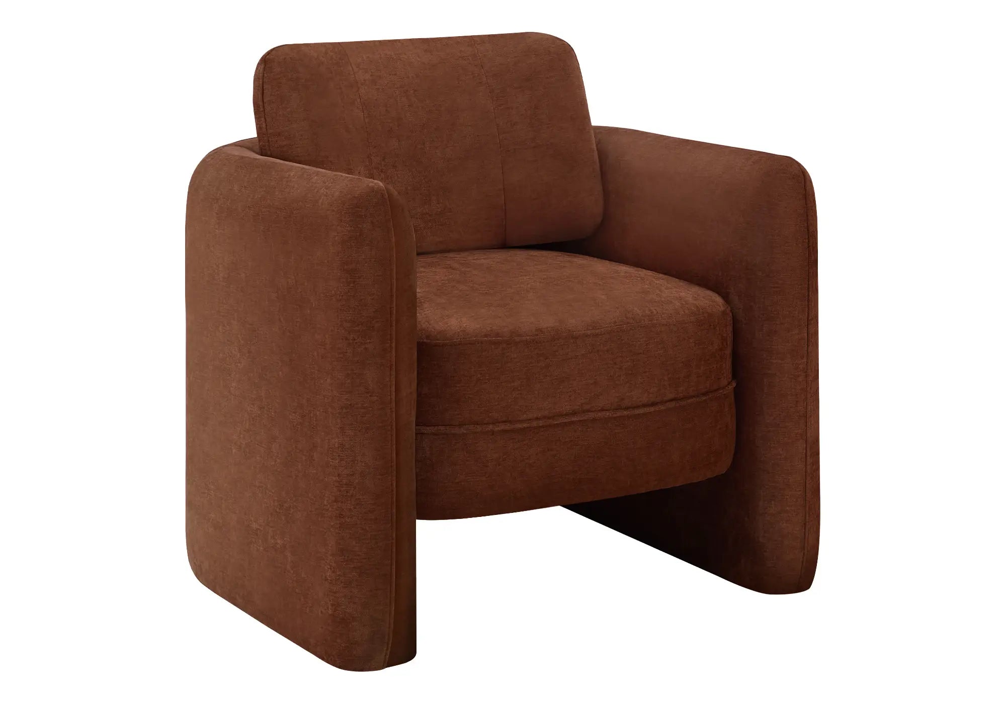 Fauteuil d'Appoint Tonneau 32 po en Tissu Noir