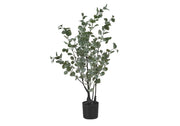 PLANTE ARTIFICIELLE - 35"H / EUCALYPTUS INTERIEUR POT 5"