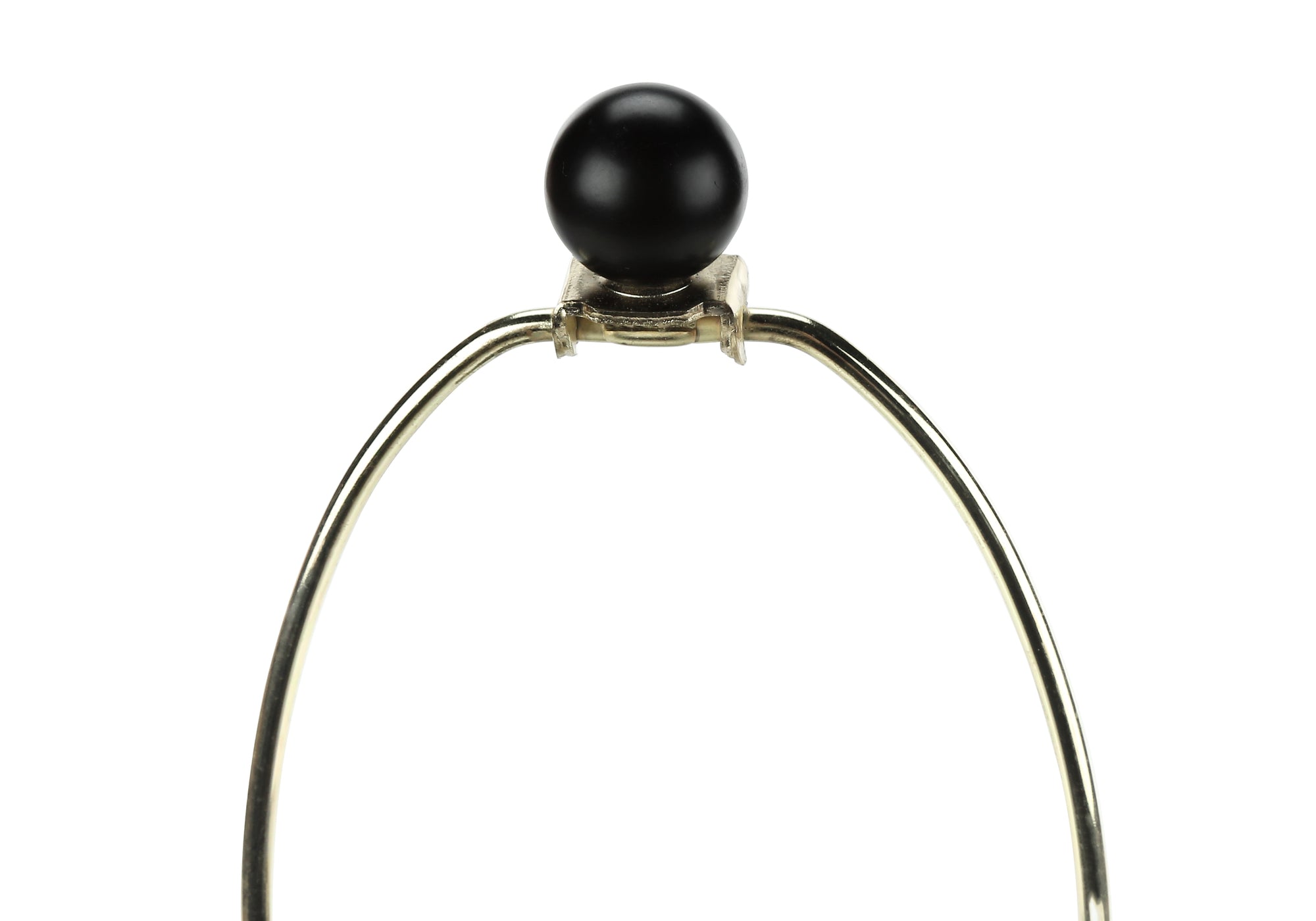 ÉCLAIRAGE - LAMPE DE TABLE 26"H MÉTAL NOIR / ABAT-JOUR IVOIRE