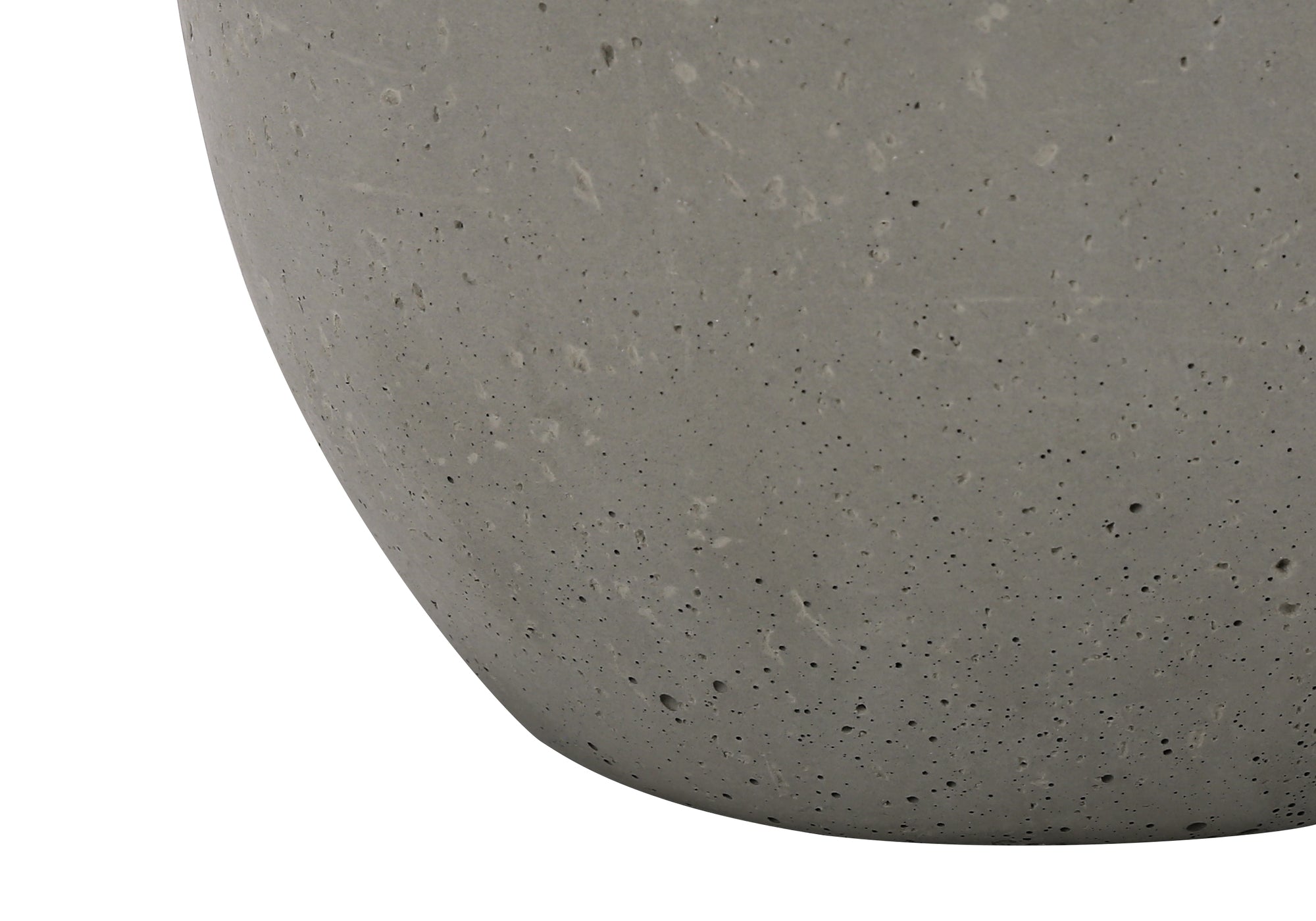 ÉCLAIRAGE - LAMPE DE TABLE 20"H BÉTON GRIS / ABAT-JOUR IVOIRE