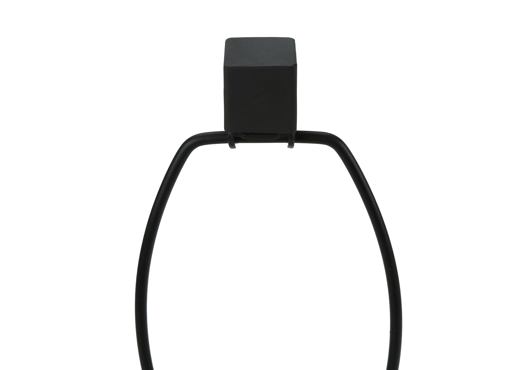 ÉCLAIRAGE - LAMPE DE TABLE 25"H MÉTAL NOIR/Abat-jour BEIGE/USB