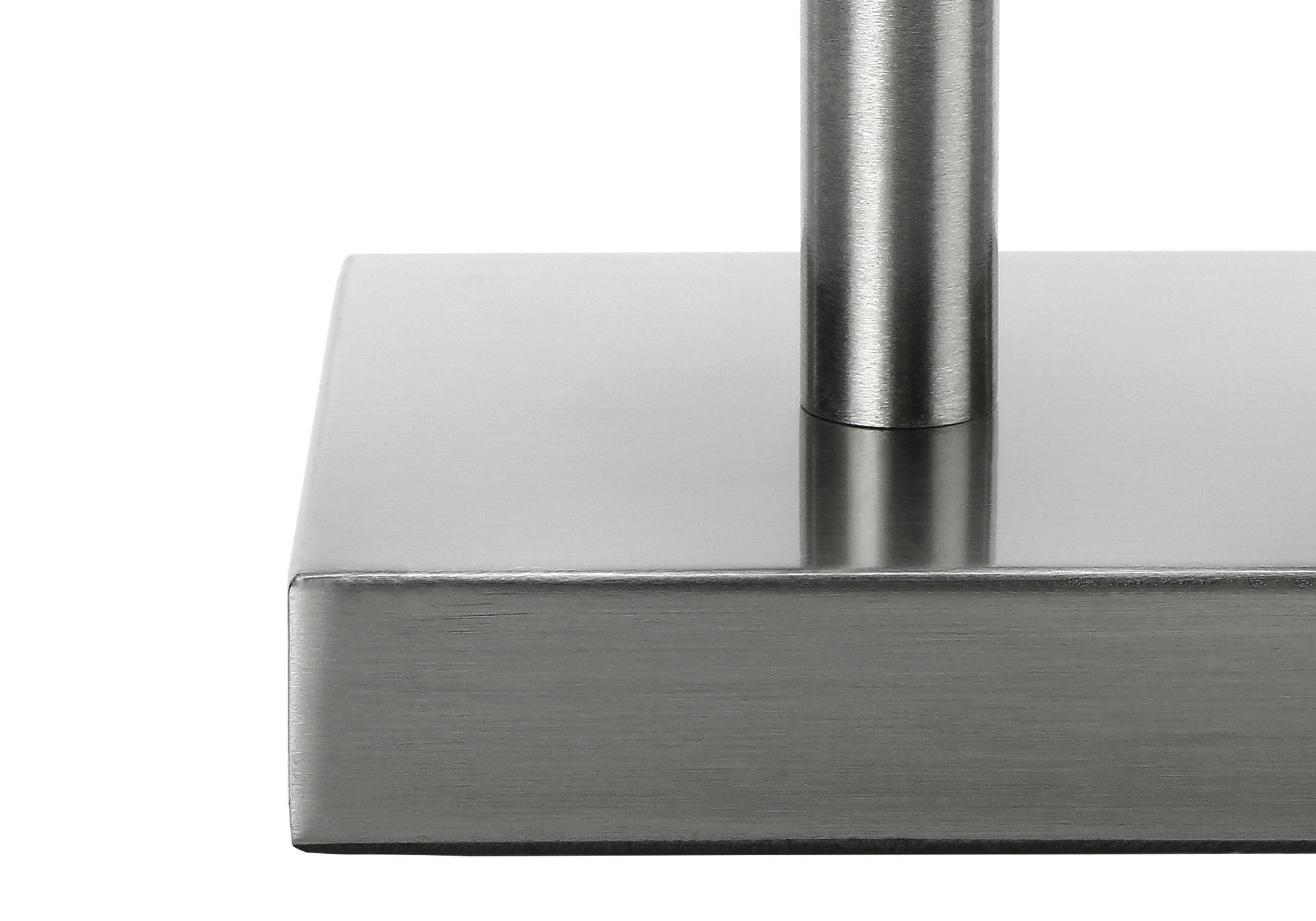 ÉCLAIRAGE - LAMPE DE TABLE 2PCS/17" H MÉTAL NICKEL/IVOIRE/USB