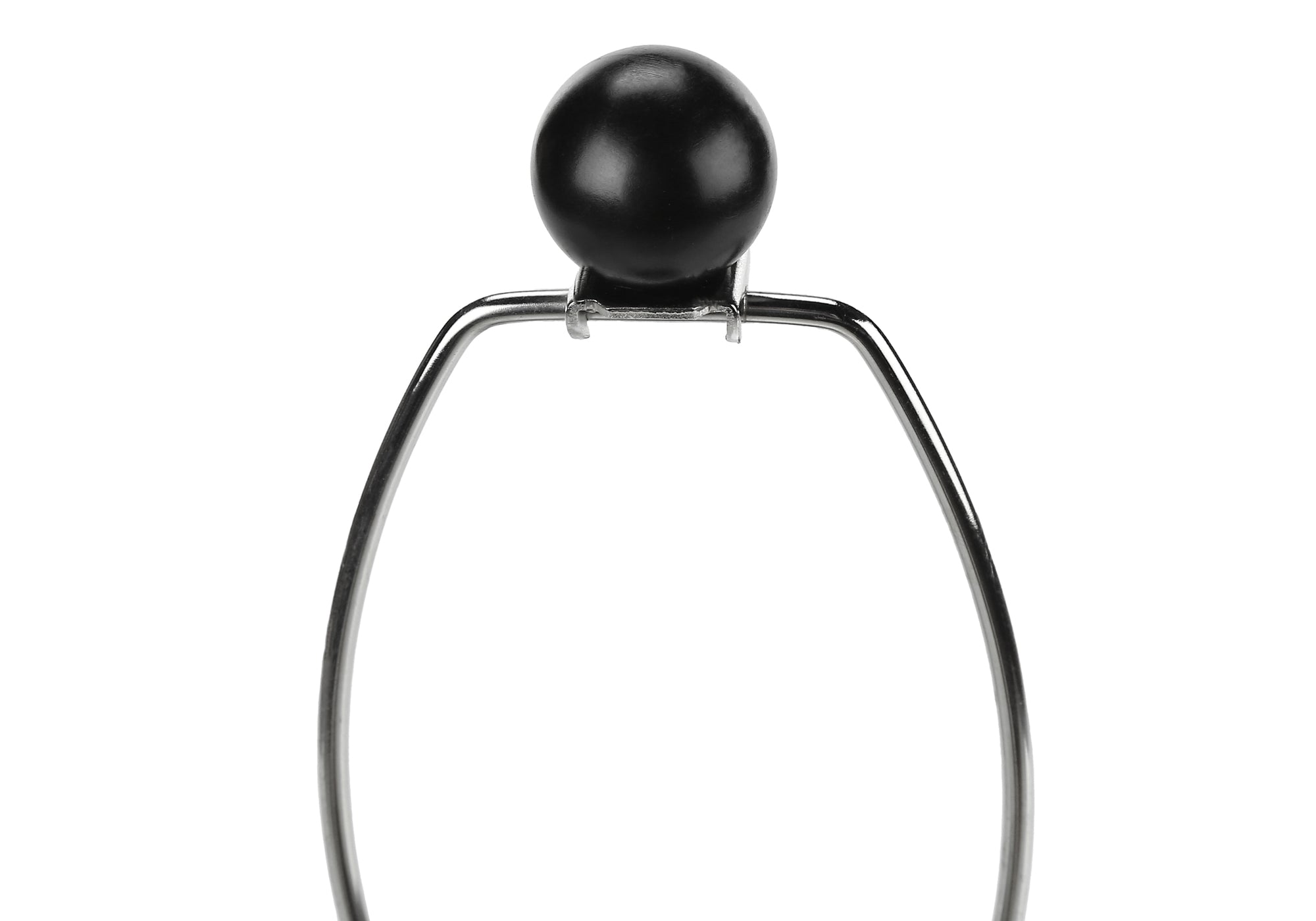 ÉCLAIRAGE - LAMPE DE TABLE 24"H RÉSINE NOIRE / ABAT-JOUR IVOIRE