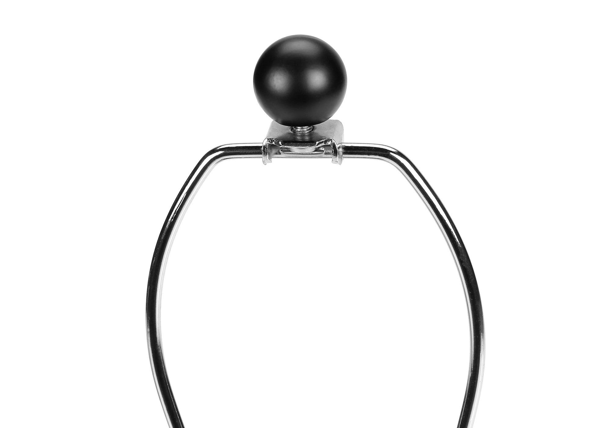 ÉCLAIRAGE - LAMPE DE TABLE 24"H BÉTON NOIR / ABAT-JOUR GRIS