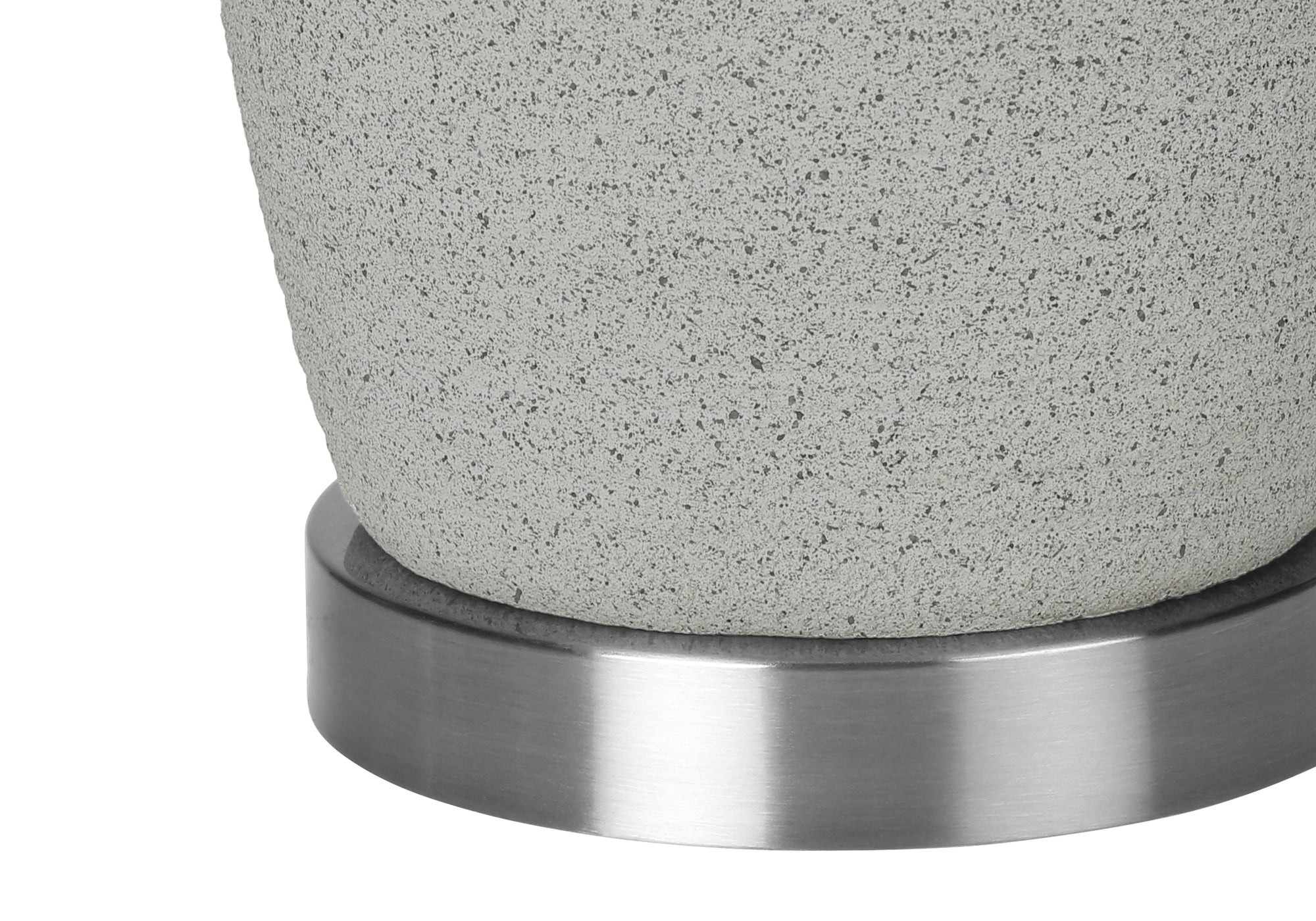 LIGHTING - 25"H TABLE LAMP GREY CERAMIC / GREY SHADE