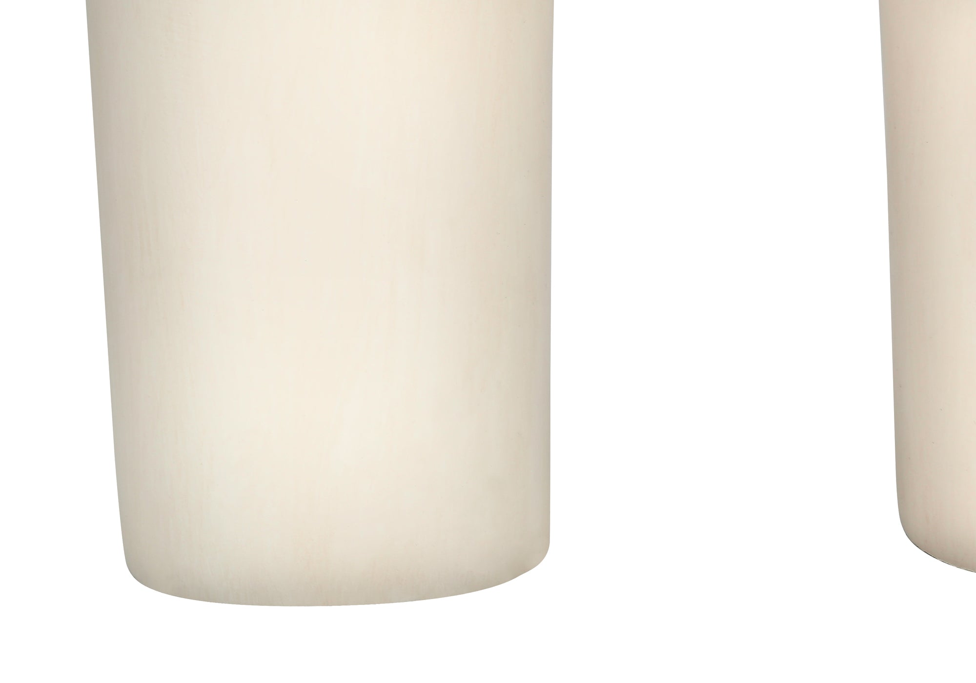 ÉCLAIRAGE - LAMPE DE TABLE 25"H RÉSINE CRÈME / ABAT-JOUR BEIGE