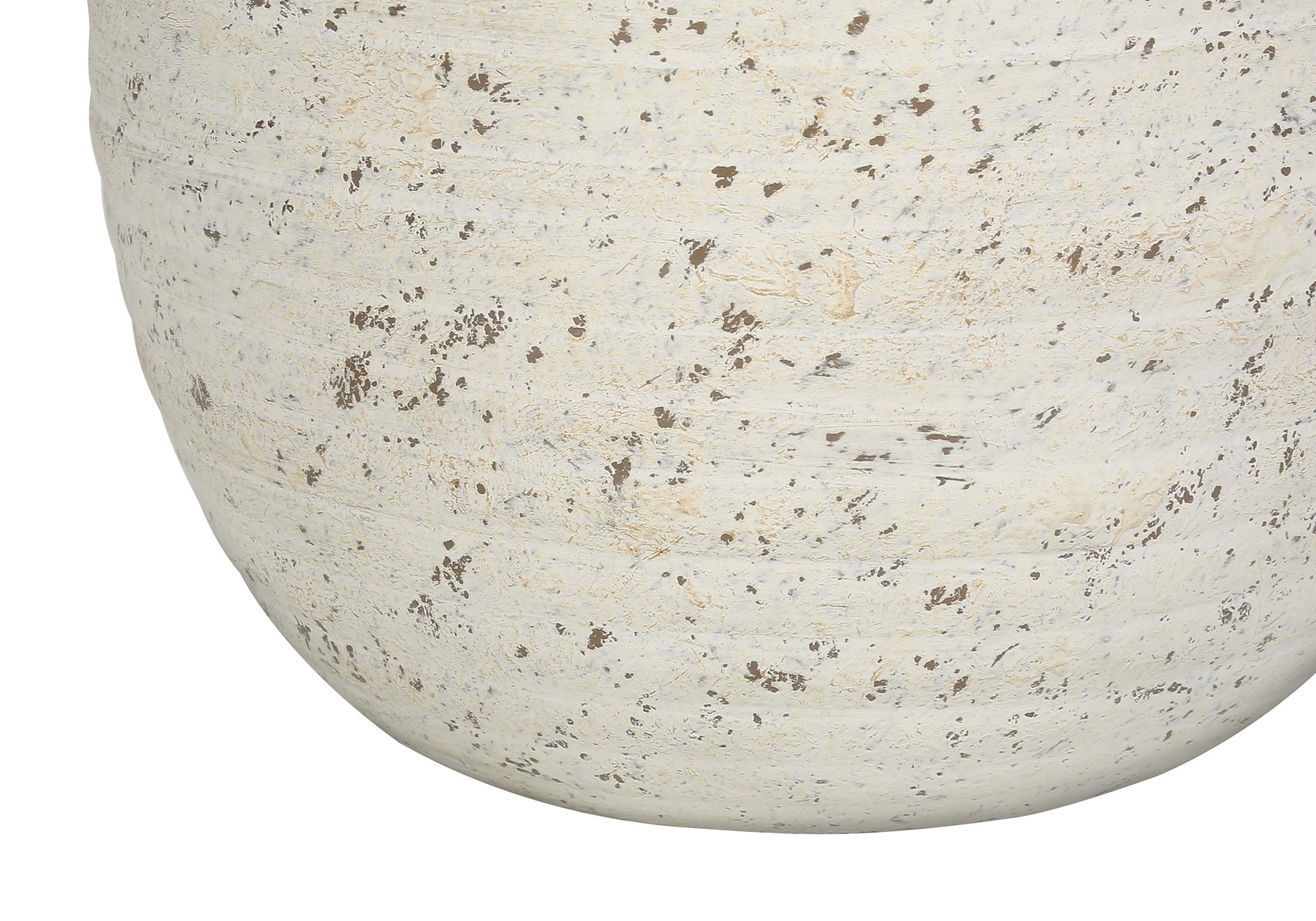 ÉCLAIRAGE - LAMPE DE TABLE 20"H BÉTON CRÈME / ABAT-JOUR IVOIRE