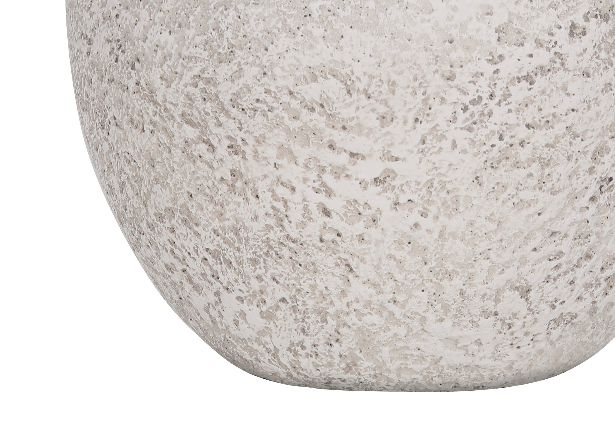 ÉCLAIRAGE - LAMPE DE TABLE 22"H BÉTON CRÈME / ABAT-JOUR IVOIRE