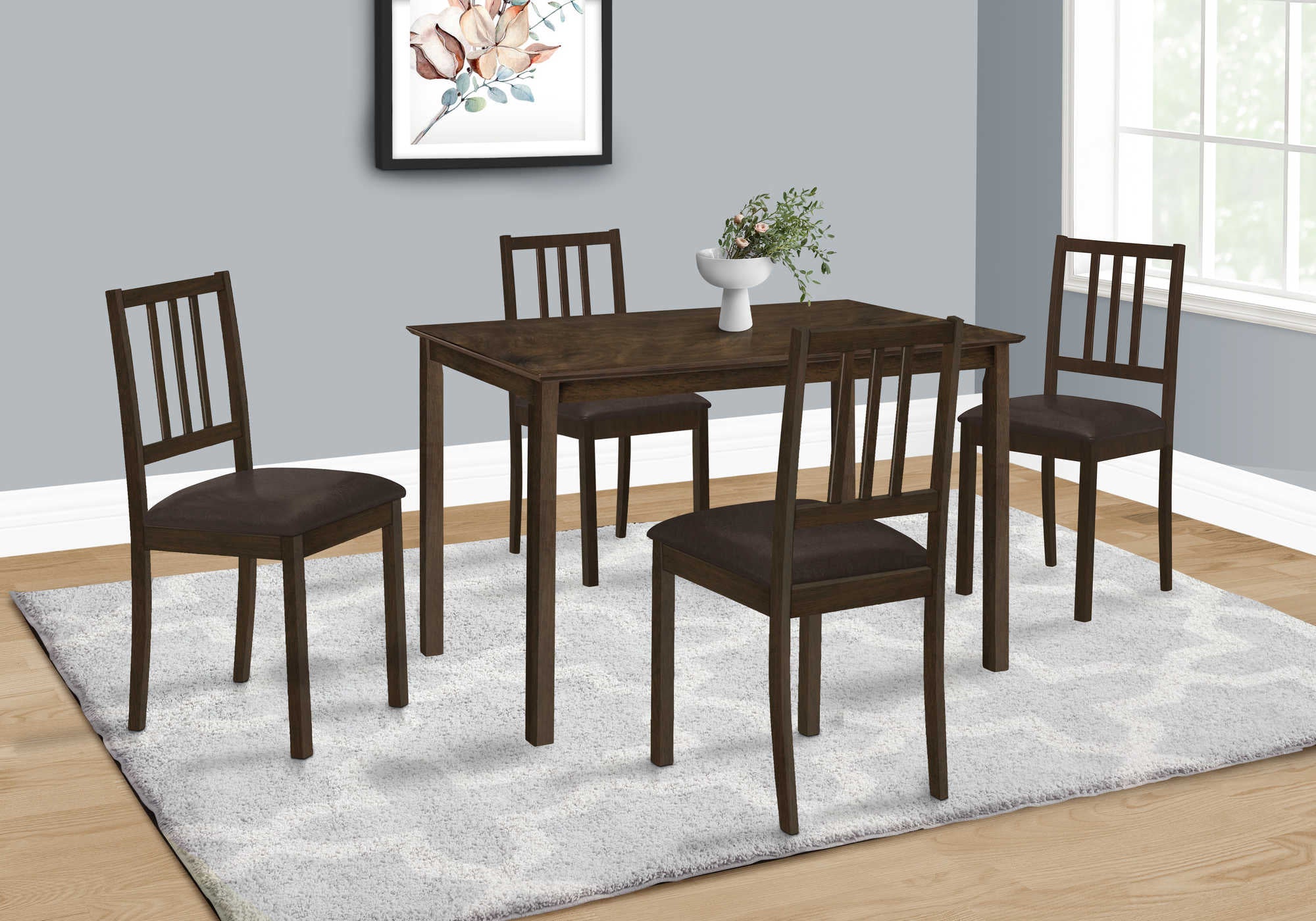 TABLE À MANGER - 30"X 48" / ESPRESSO ( Meuble Mtl ) 