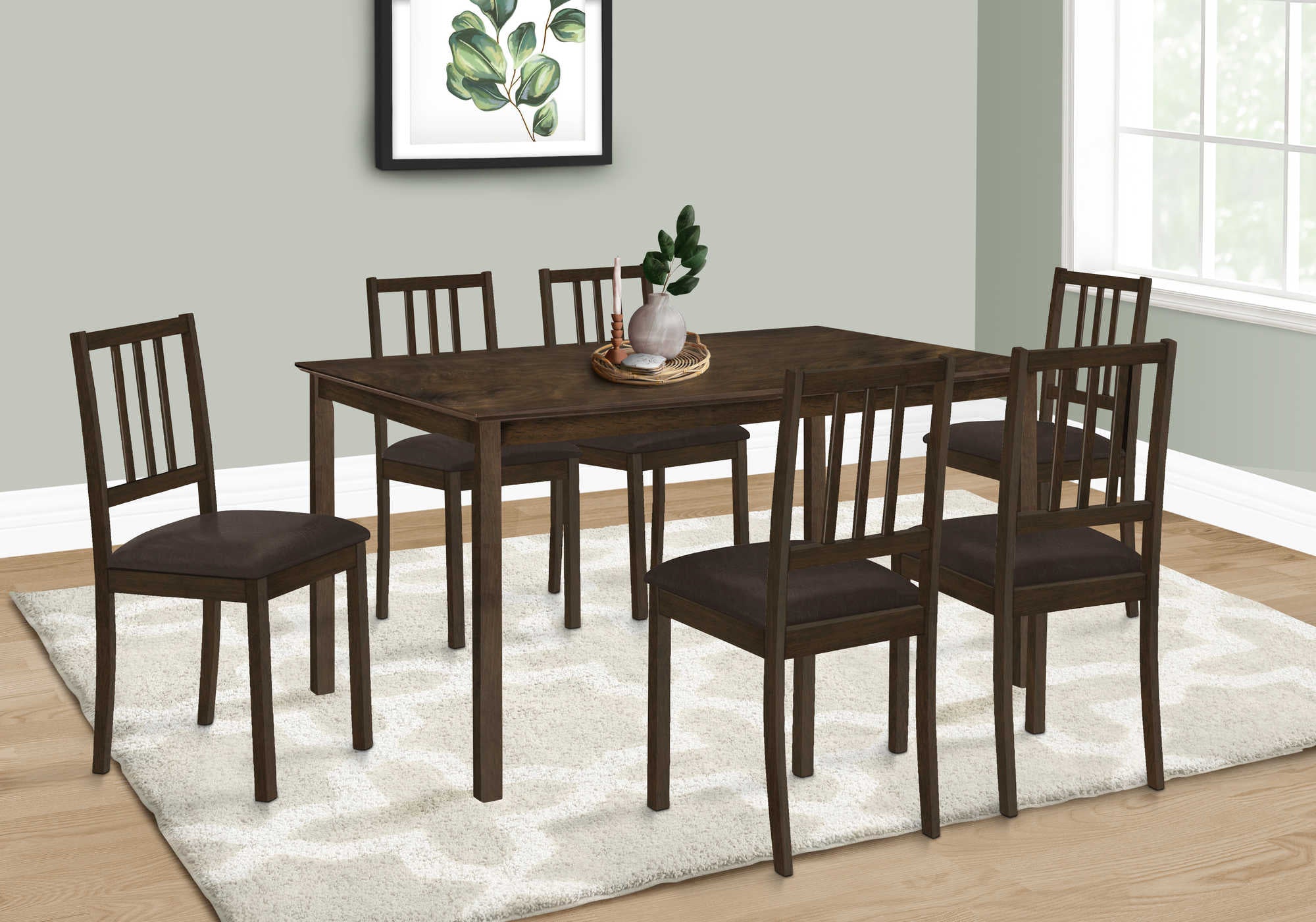 TABLE À MANGER - 36"X 60" / ESPRESSO ( Meuble Mtl ) 