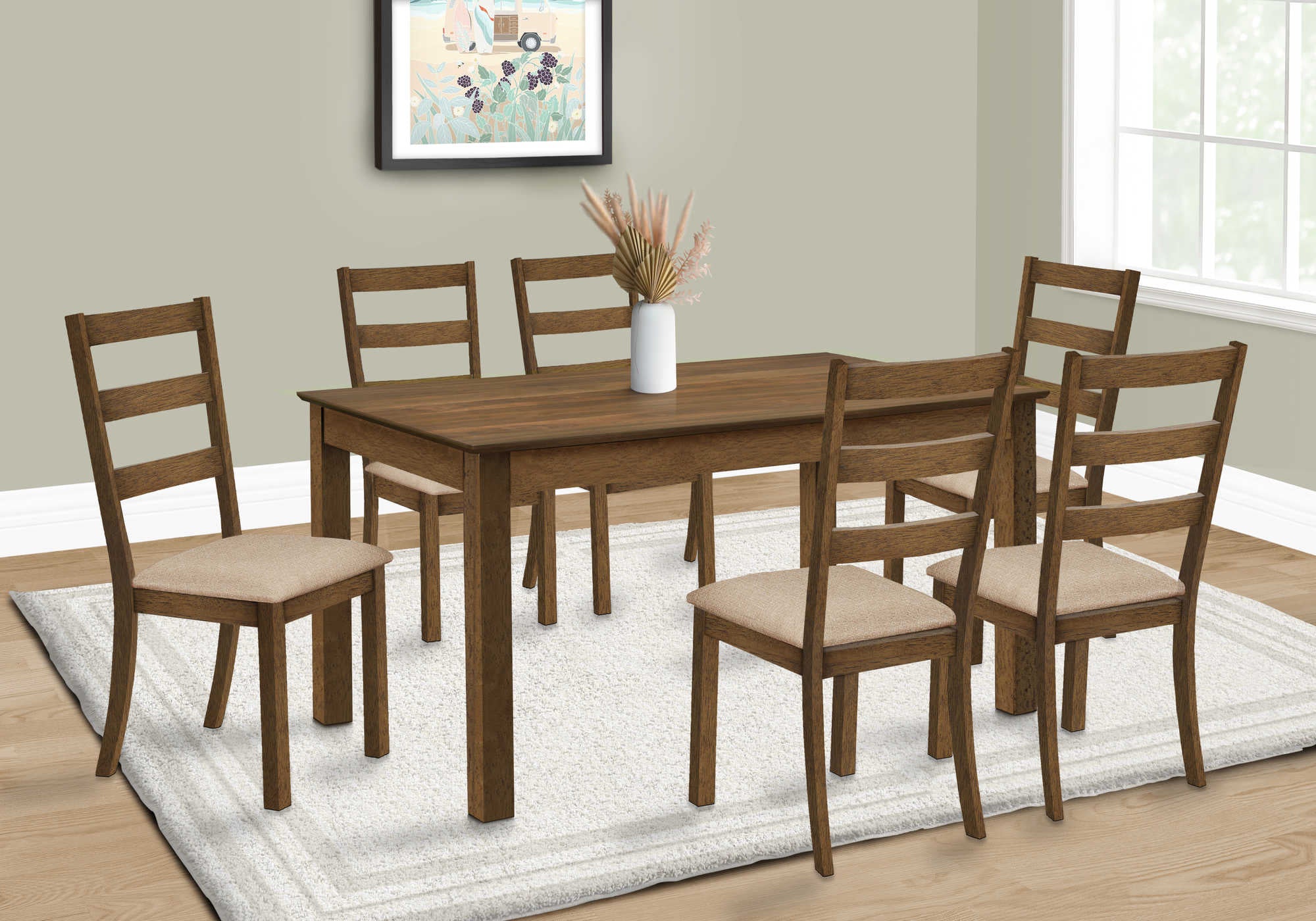 TABLE À MANGER - PLACE NOYER BRUN / 36"X 60"