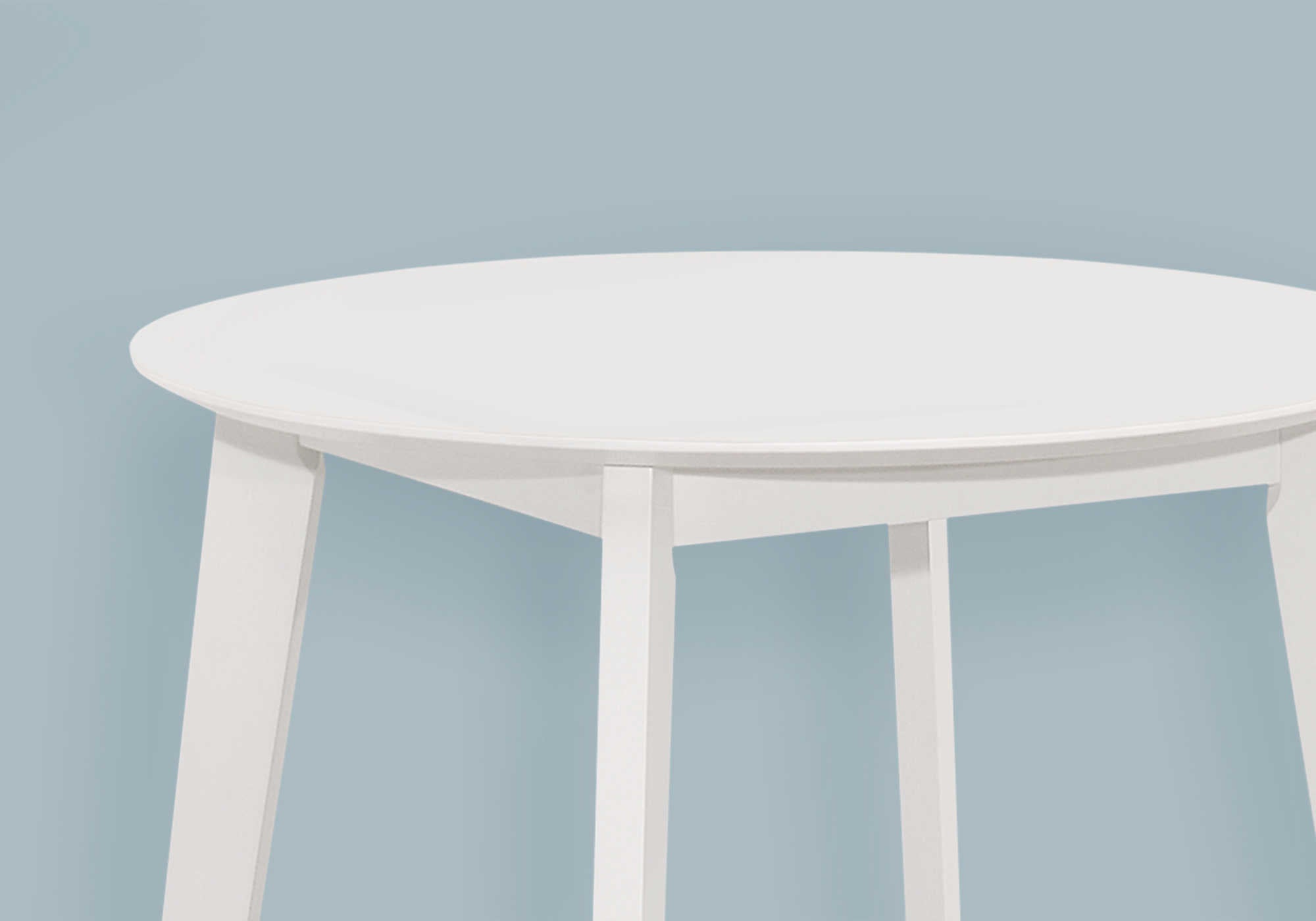 TABLE À MANGER - 30"DIA / PLACE BLANC