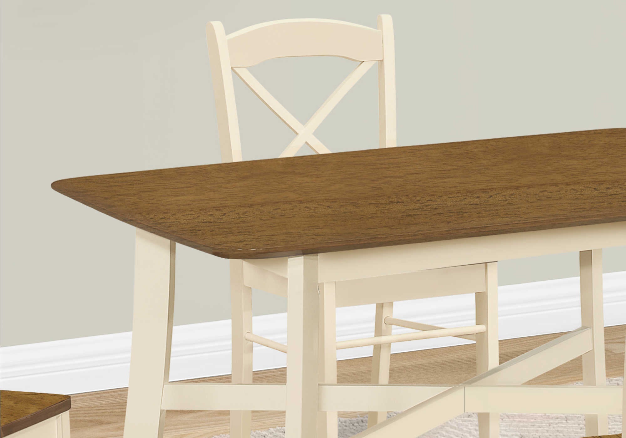 TABLE À MANGER - 36"X 48" / CRÈME / PLATEAU PLACE CHÊNE