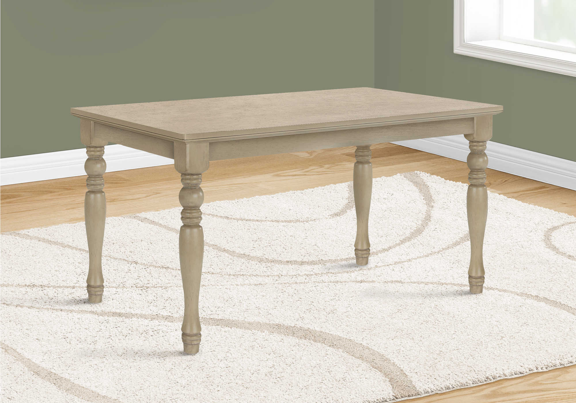 TABLE À MANGER - PLACE GRIS ANTIQUE 36"X 60"