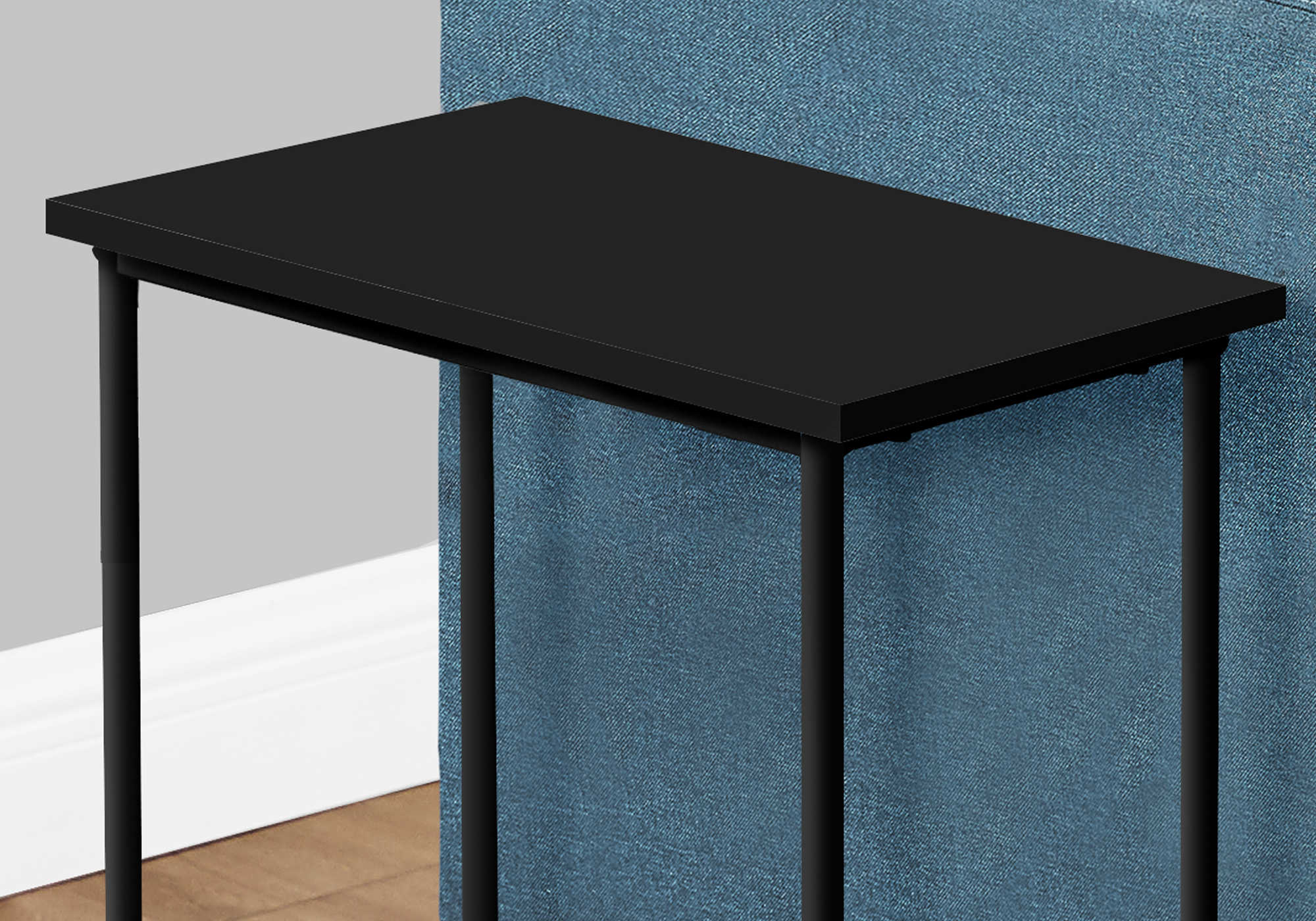 TABLE D'APPOINT - 24"H / NOIR / METAL NOIR ( Meuble Mtl ) 