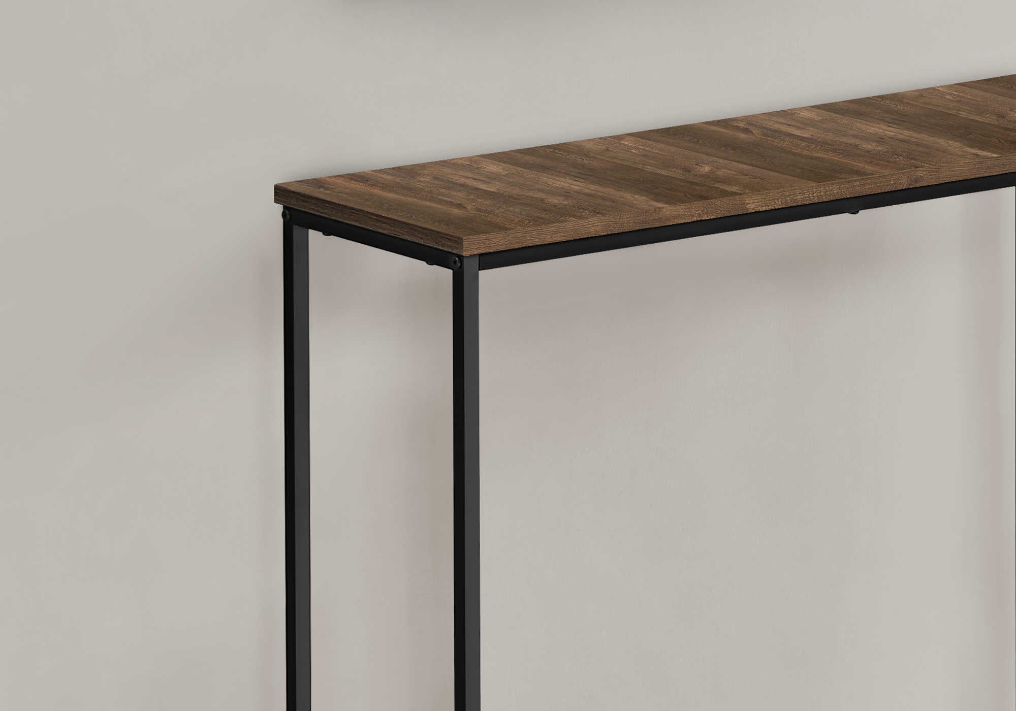 TABLE D'APPOINT - 32"L / RÉCUPÉRATION BRUN / CONSOLE NOIRE ( Meuble Mtl ) 