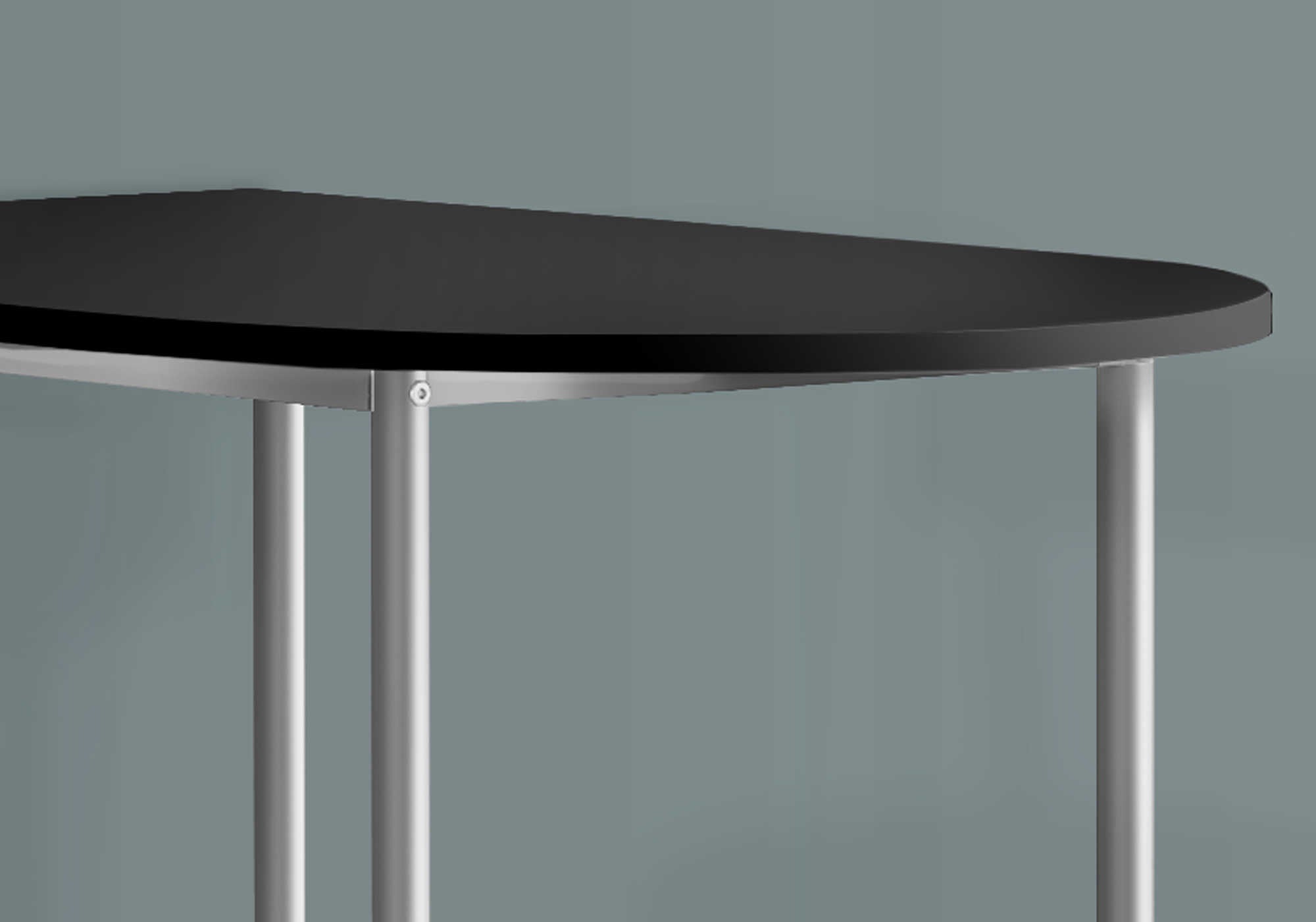 BAR MAISON - 24"X 36" / NOIR / GAIN D'ESPACE METAL ARGENT ( Meuble Mtl )