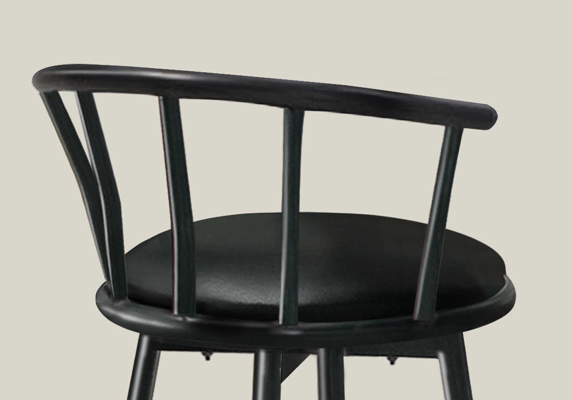 TABOURET DE BAR - 2PCS / 36"H / PIVOTANT / METAL NOIR ( Meuble Mtl ) 