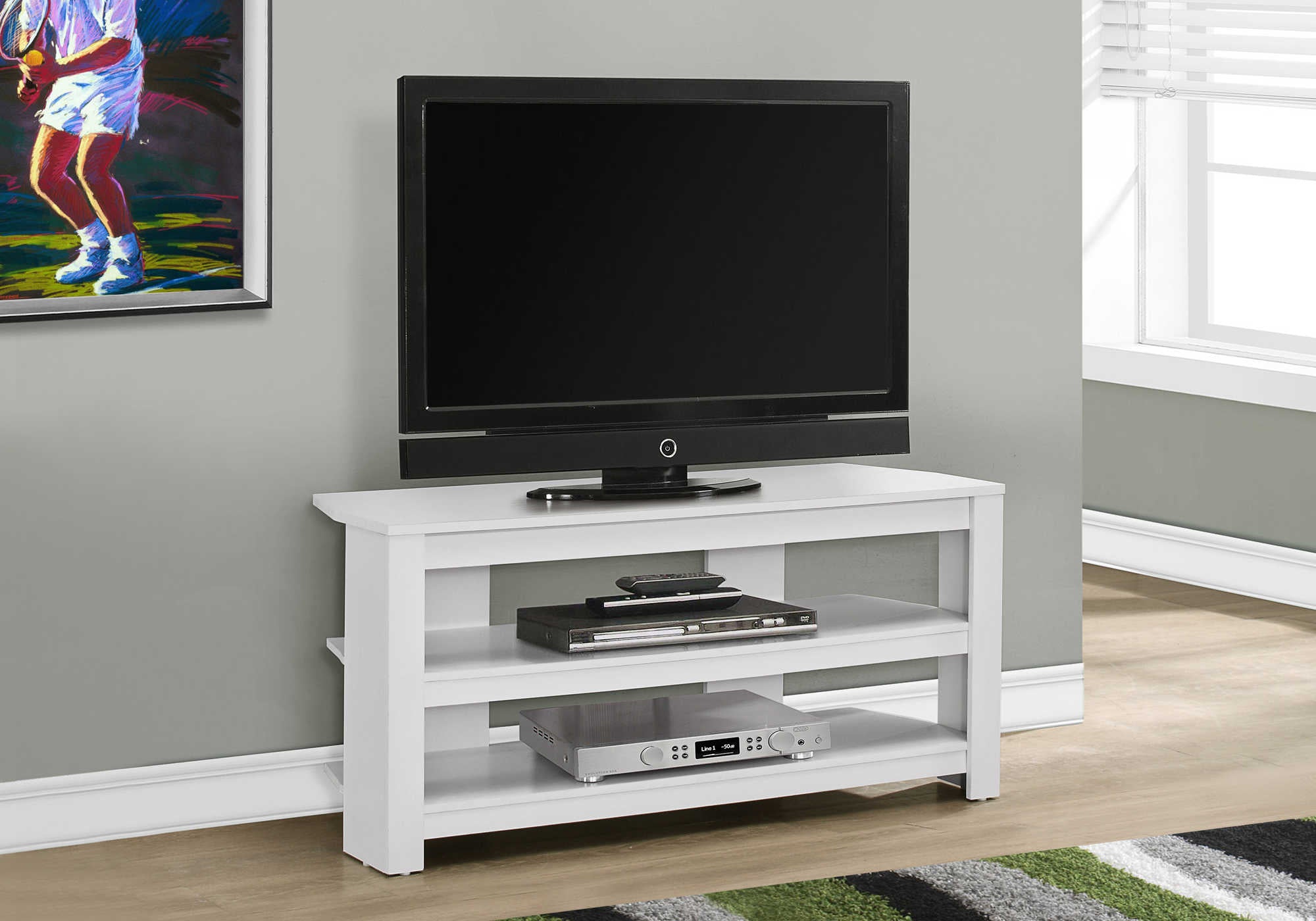 MEUBLE TV - 42"L / COIN BLANC ( Meuble Mtl ) 