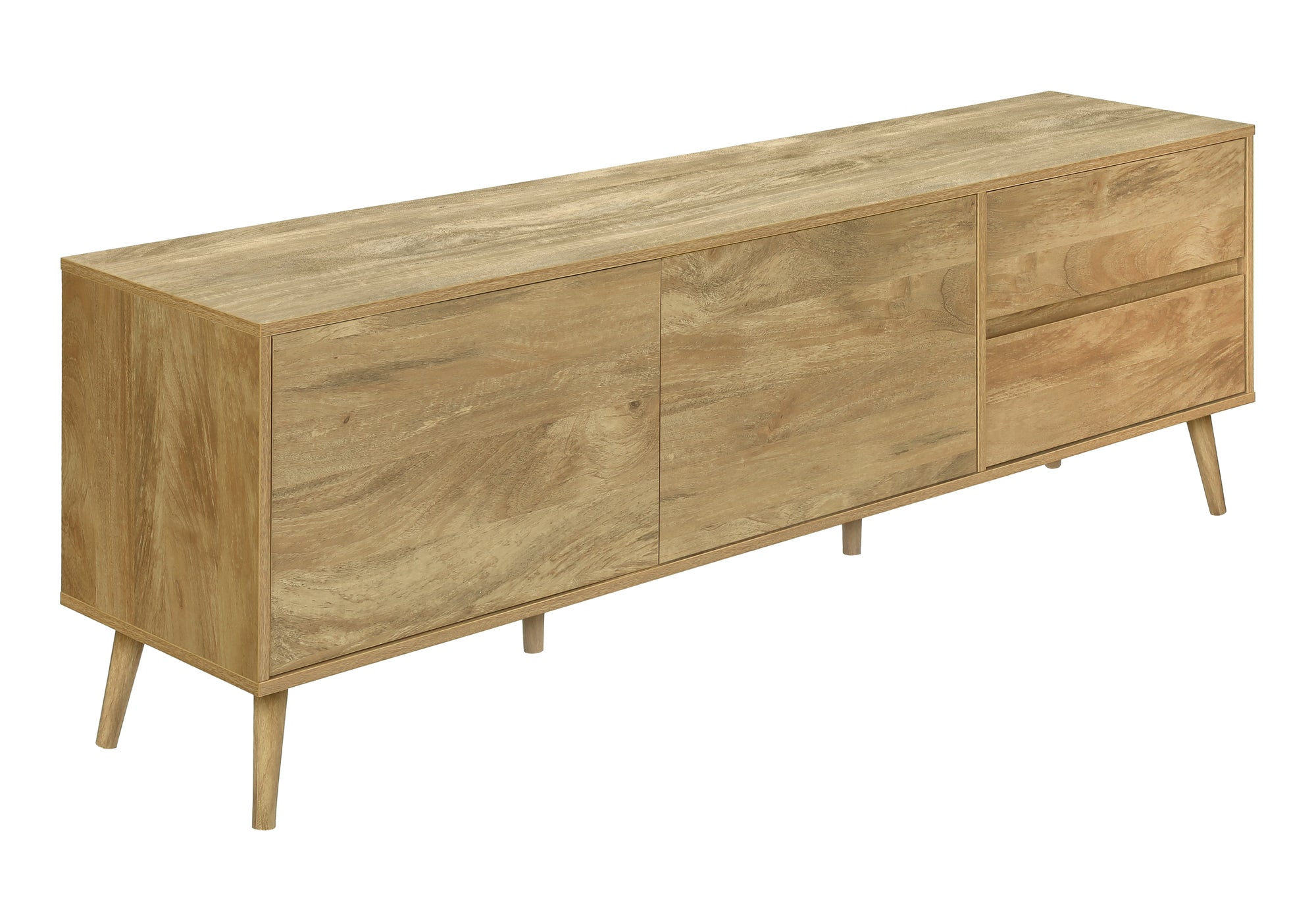 MEUBLE TV - 72"L / NOYER AVEC RANGEMENT