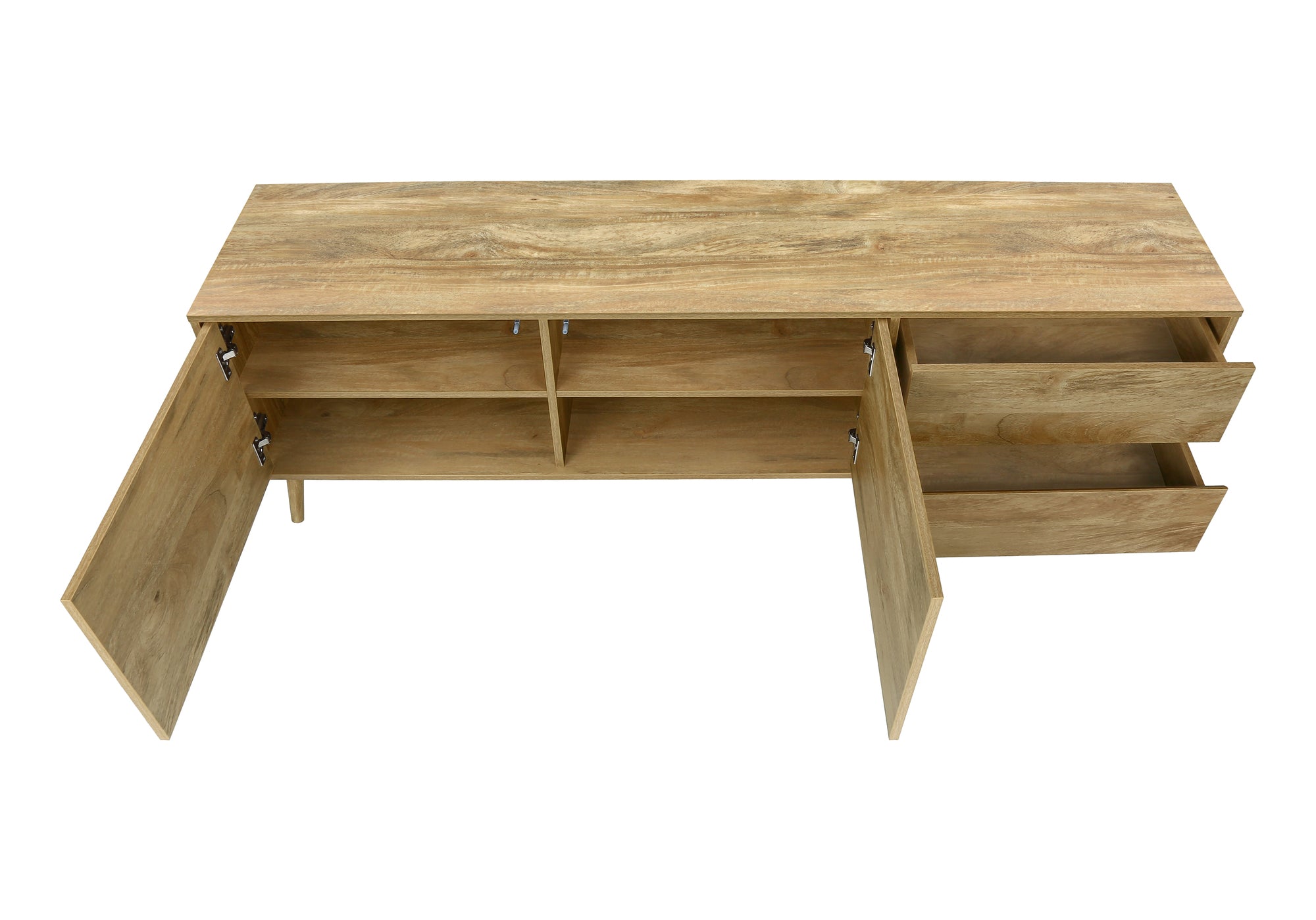 MEUBLE TV - 72"L / NOYER AVEC RANGEMENT