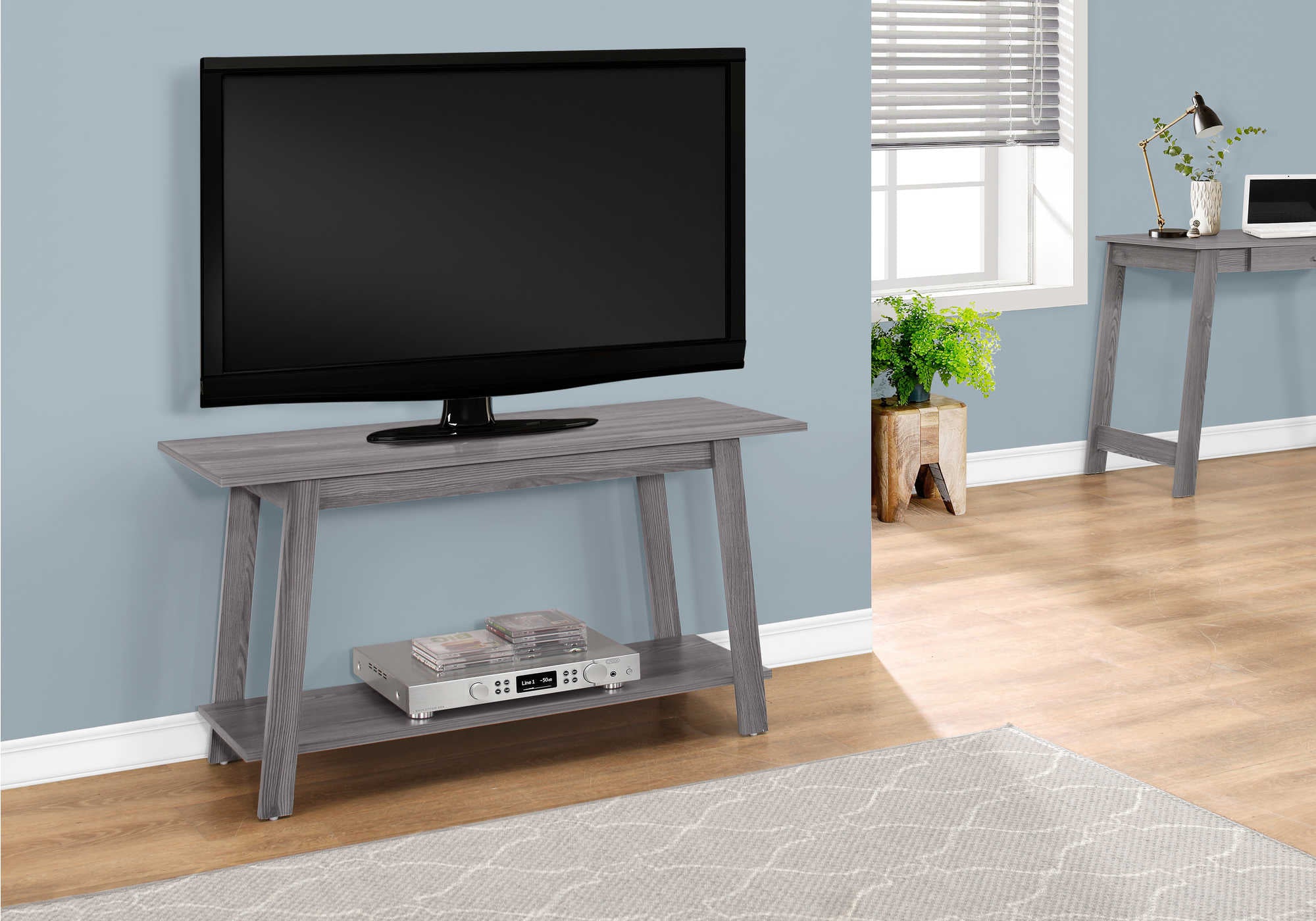 MEUBLE TV - 42"L / GRIS ( Meuble Mtl ) 