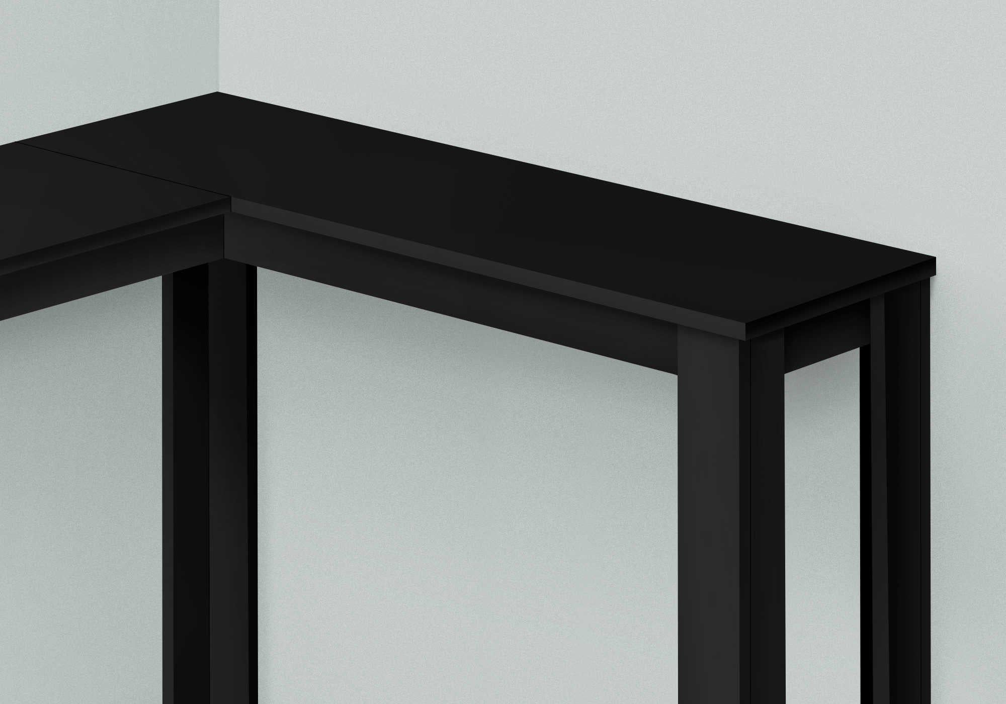 TABLE D'APPOINT - 36" / CONSOLE DE COIN NOIR ( Meuble Mtl ) 