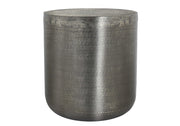 TABLE D'ACCENT - 22"H / TABLE DE BOUT EN FER GRIS ARGENT