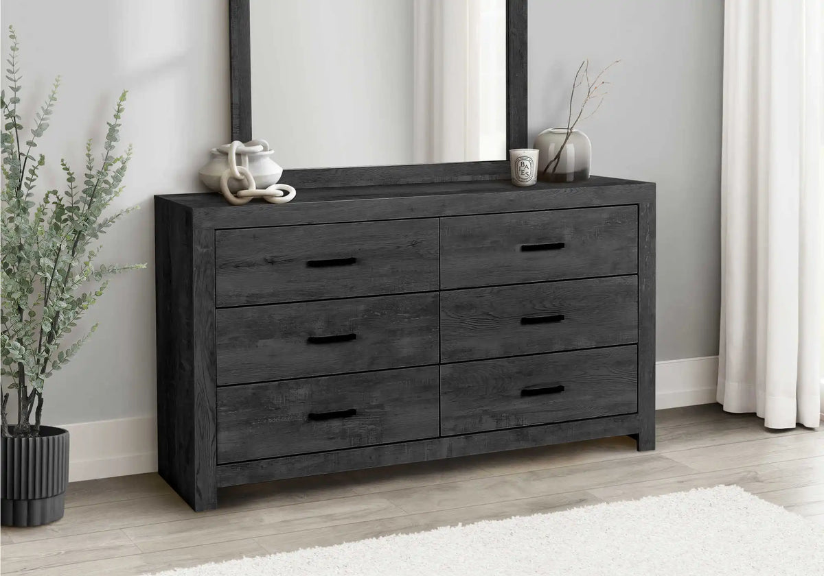 Ensemble de chambre Queen 5 pièces – Fini gris graphite
