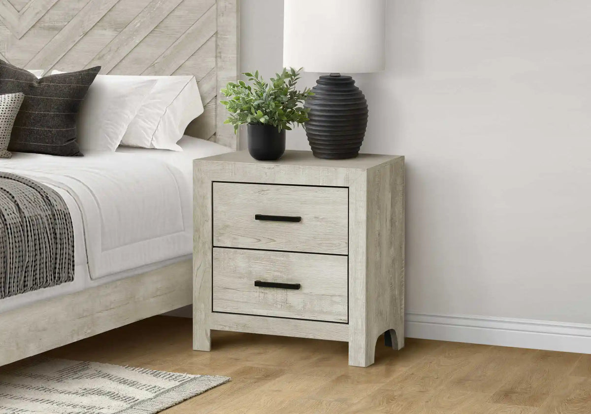 Ensemble de chambre Queen 5 pièces – Fini chêne blanchi