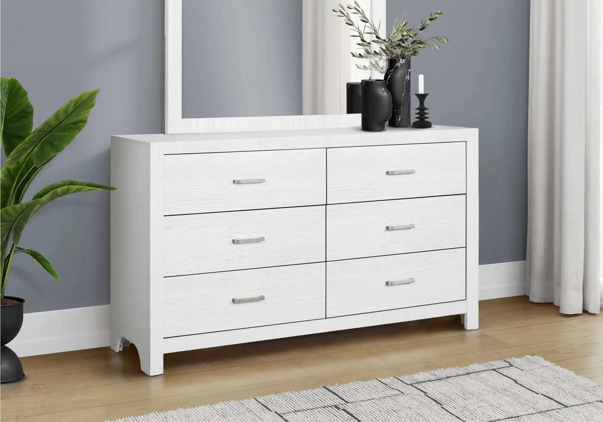 Ensemble de chambre Queen 5 pièces – Fini chêne blanc