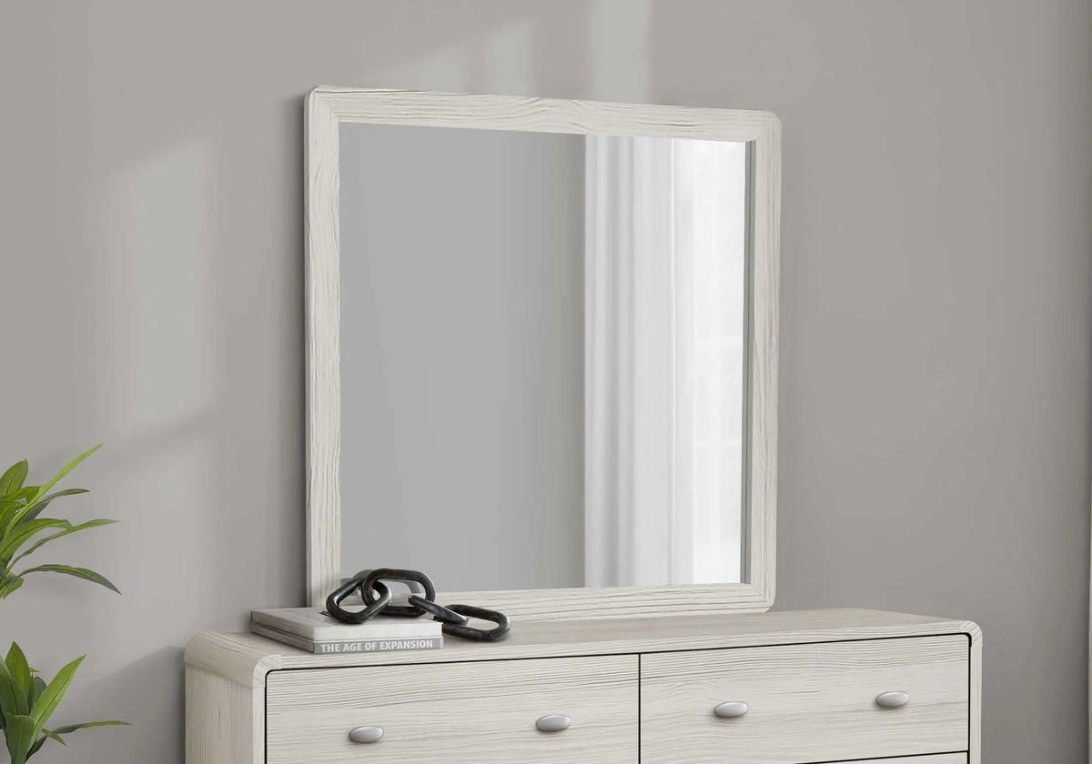 Ensemble de chambre Queen 5 pièces – Chêne gris et tissu beige