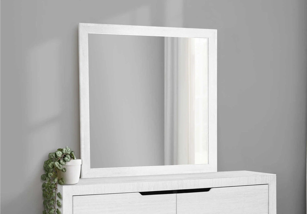 Miroir pour Commode et Mur Monarch Specialties — Cadre Blanc