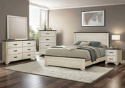 Ensemble de chambre à coucher 5 pièces avec lit Queen – Chêne blanchi