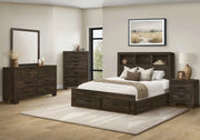 Ensemble de chambre Queen 5 pièces – Fini chêne rustique