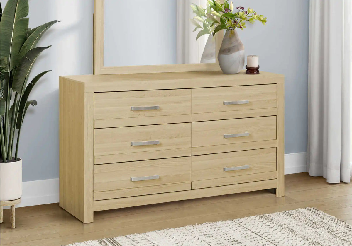 Commode 6 tiroirs – Fini naturel
